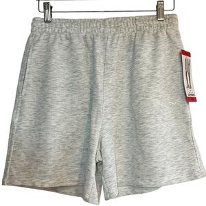 NWT Lazy Pants heather grey jogging shorts with drawstring waistband size M